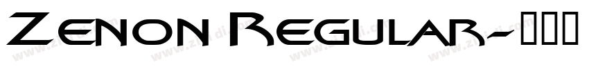 Zenon Regular字体转换